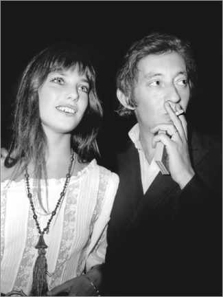 Gallery print  Jane Birkin and Serge Gainsbourg, at the premiere of 'Cannabis', 1970