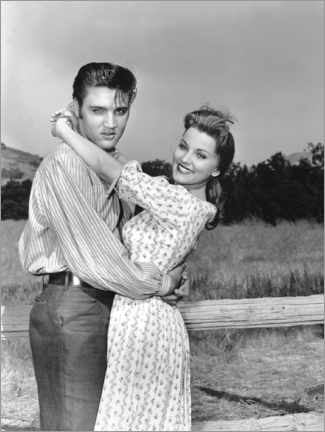 Obraz na płótnie  Elvis Presley and Debra Paget in Love Me Tender, Los Angeles