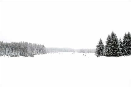 Obraz na szkle akrylowym  White, white snow and winter landscape - Studio Nahili