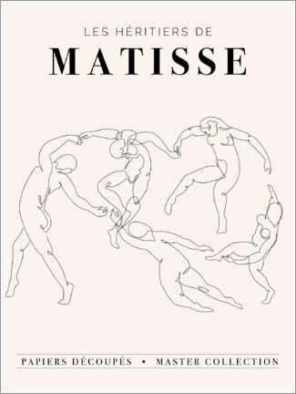 Obraz na drewnie  Matisse - Papiers Découpés