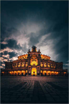 Obraz na szkle akrylowym  Semperoper Dresden - Dramatic - Jan Wehnert