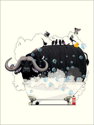 Plakat  Buffalo in the Bath - Wyatt9