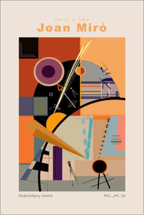 Obraz na płótnie  Joan Miró - Midcentury home