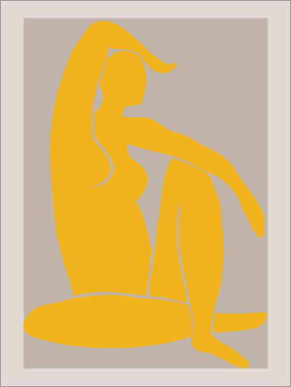 Obraz na płótnie  Yellow figure - Studio II 1x