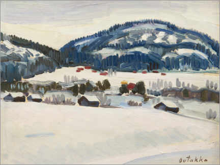 Plakat Winter landscape in the north