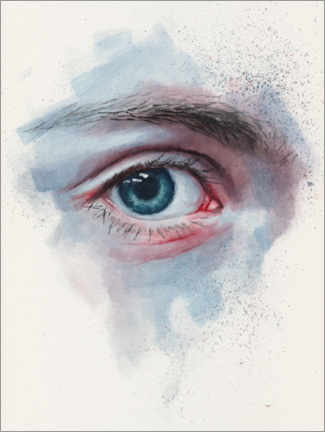 Obraz na drewnie  Blue eye - Miroslav Zgabaj