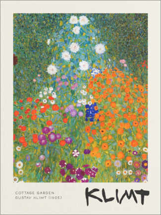 Plakat  Cottage Garden - Gustav Klimt