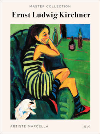 Plakat Ernst Ludwig Kirchner - Artiste Marcella