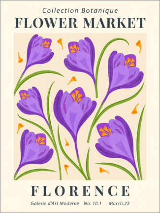Plakat Flower Market Florence