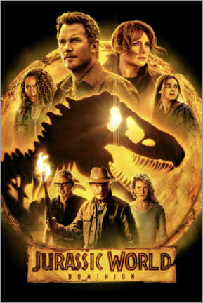 Obraz na drewnie  Jurassic World Dominion - Cast