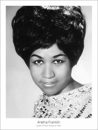 Plakat Portrait of singer Aretha Franklin, circa 1965