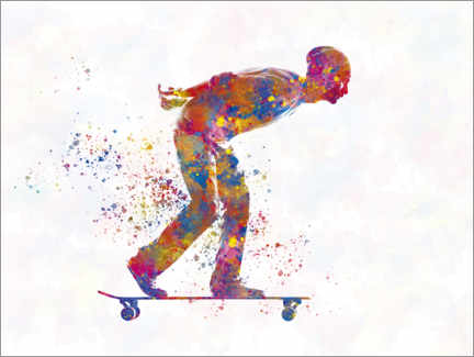 Plakat  Skateboarder - nobelart