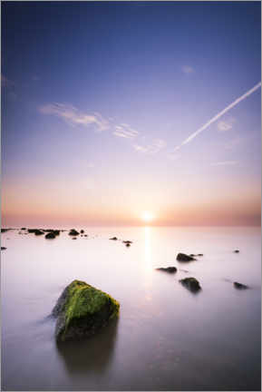 Obraz na szkle akrylowym  Enjoy the setting sun by the sea - Bob Daalder