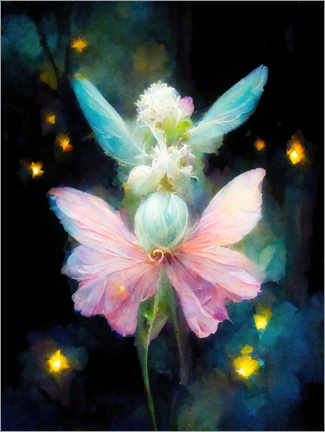 Obraz na płótnie  Magic butterfly flower - Dolphins DreamDesign