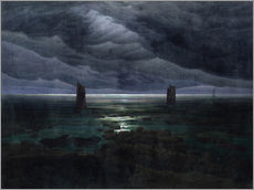Gallery print  Sea Shore in Moonlight - Caspar David Friedrich