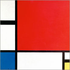 Naklejka na ścianę  Composition with Red, Yellow and Blue - Piet Mondriaan
