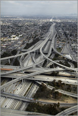 Naklejka na ścianę  Highways in Los Angeles - David Wall
