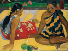 Plakat Two Tahiti women