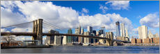 Naklejka na ścianę  Panoramic Brooklyn Bridge and Manhattan skyline