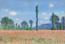 Obraz na szkle akrylowym  Poppy field - Claude Monet