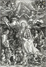 Naklejka na ścianę  The Virgin and Child surrounded by angels - Albrecht Dürer