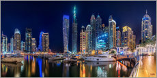 Gallery print  The fascination of Dubai Marina Bay