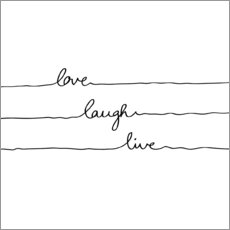 Gallery print  Love Laugh Live - Mareike Böhmer