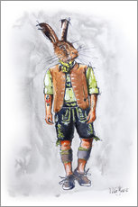 Gallery print  Rabbit guy in leather pants - Peter Guest