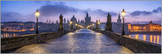 Plakat  Panorama of the Charles Bridge in Prague, Czech Republic - Jan Christopher Becke