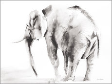 Obraz na drewnie  Lone elephant
