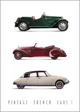Plakat Vintage French Cars 01