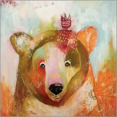 Gallery print  Little bear king - Micki Wilde