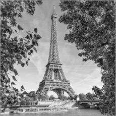 Plakat Idyllic view of the Eiffel Tower
