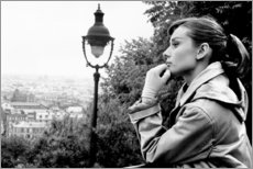 Obraz na płótnie  Audrey Hepburn looking into the distance - Celebrity Collection