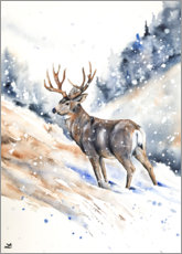 Gallery print  Mule Deer Buck - Zaira Dzhaubaeva