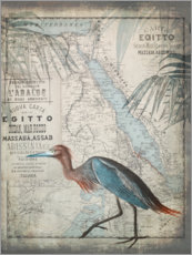Plakat  Vintage Egret Egypt - Andrea Haase