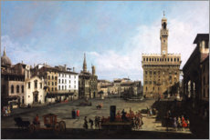 Plakat The Piazza della Signoria in Florence