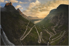 Obraz na szkle akrylowym  The Trollstigen road in Norway - Rafal Kaniszewski