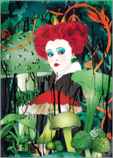 Plakat  Red Queen Alice in Wonderland - Ella Tjader