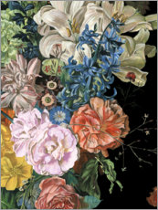 Plakat Barokowe kwiaty II