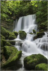 Gallery print  Waterfall on the rock slope, France - Tobias Richter