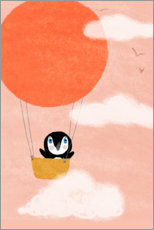 Obraz na drewnie  Penguin dream - Julia Reyelt