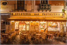 Obraz na PCV  Street cafe in the evening, Capri - Christian Müringer