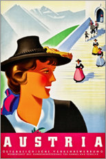 Plakat  Austria (English) - Vintage Travel Collection