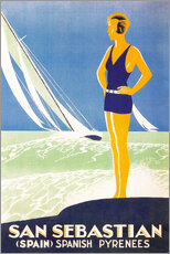 Plakat  San Sebastian (English) - Vintage Travel Collection