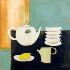Gallery print  Still life with lemon and tea - Hans Paus