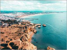 Plakat View of the coast of Lagos, Portugal
