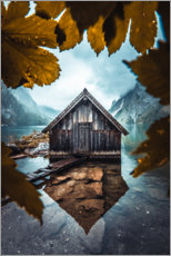 Obraz na aluminium  Wooden hut Obersee in autumn - Matthias Köstler
