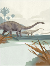 Plakat  Diplodocus - Dieter Braun