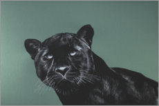 Obraz na szkle akrylowym  Emerald panther - Rose Corcoran